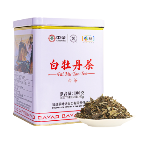 省33.13元】中茶白茶_中茶白牡丹茶5101 一级福鼎白茶铁罐装100g