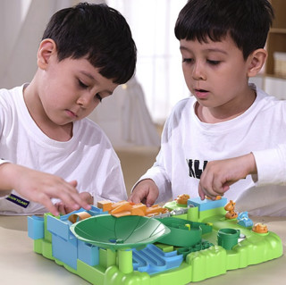 DEERC 儿童趣味闯关游戏玩具 二合一加强版 丛林大冒险