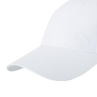 ANTA 安踏 综训系列 中性运动鸭舌帽 192137251-3 白色 S