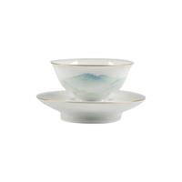 故宫博物院 千里江山 手绘茶杯 款贰