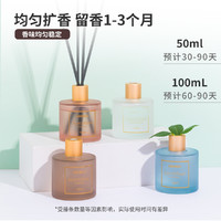 MINISO 名创优品 50ml*3瓶装清新室内香氛自然优雅清香北欧风磨砂圆瓶香薰