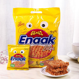 印尼进口（GEMEZ Enaak）小鸡干脆面 方便面 烧烤味 干吃面 240g（30g*8袋）