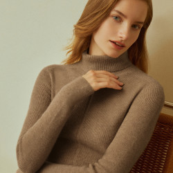 哥弟女士羊绒衫_girdear 哥弟 女士高领纯羊绒毛衣 a300958多少钱