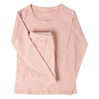 SHOWDAY 秀黛 女士保暖内衣套装 C3662041T 藕粉色 XXXL