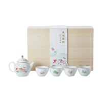 广东省博物馆 ZL-WXC004 鱼戏莲漪 茶具套装 6件套