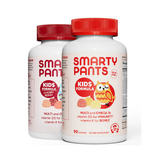 SmartyPants 儿童维生素DHA营养软糖 原味 90粒+葡萄味 70粒