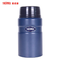 THERMOS 膳魔师 Thermos)高真空不锈钢焖烧罐焖粥便携保温饭盒附勺时尚经典食物罐TCLE-720S 720ML家用/办公通用