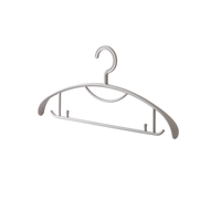 LCSHOP 懒角落 无痕宽肩衣架 20个 灰杏色