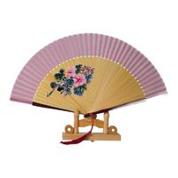 上海博物馆 花果图 折扇 粉红色