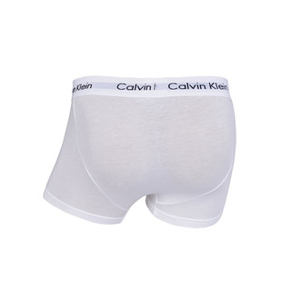 卡尔文·克莱 Calvin Klein 男士平角内裤套装 U2664G-100 3条装 白色 XL