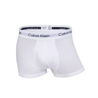 卡尔文·克莱 Calvin Klein 男士平角内裤套装 U2664G-100 3条装 白色 M