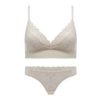 Glambody MAGIC NATURAL LINE 女士文胸内裤套装 682230 米白色 75B