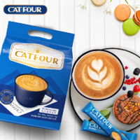 catfour 蓝山 风味咖啡 醇香丝滑 三合一速溶咖啡粉 600g/袋 熬夜冲调饮品 蓝山咖啡40条