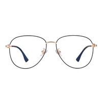 HD 汇鼎 1928 黑金色纯钛眼镜框+1.60折射率 防蓝光镜片 变色定制片