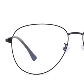 HD 汇鼎 1928 哑光黑色纯钛眼镜框+1.60折射率 防蓝光镜片 变色定制片