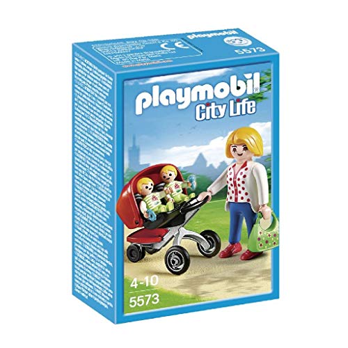 playmobil 摩比世界 5573 带双婴儿车的母亲