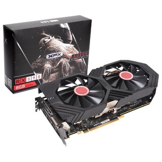 XFX 讯景 RX 590 8G 黑狼 显卡 8GB 黑色