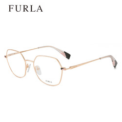 FURLA 芙拉 眼镜 近视眼镜架女款 墨镜金属时尚优雅大框 可配近视镜片眼镜框VFU359 宝岛眼镜
