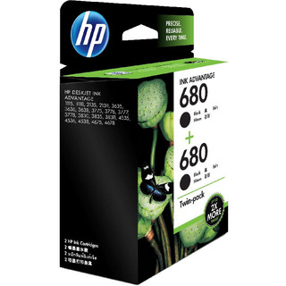 HP 惠普 680 X4E79AA 墨盒 黑色 2支装