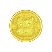 CHOW TAI SENG 周大生 生肖牛足金转运珠 0.6g