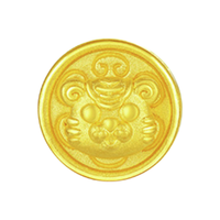 CHOW TAI SENG 周大生 生肖虎足金转运珠 0.6g