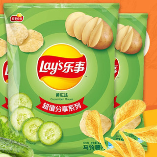 Lay's 乐事 马铃薯片 黄瓜味 135g*3袋