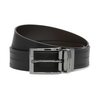 阿玛尼EMPORIO ARMANI 男士牛皮革针扣腰带
