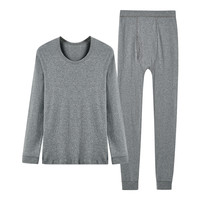 THREEGUN 三枪 男士秋衣秋裤套装 23699D1 深麻灰 XXXL