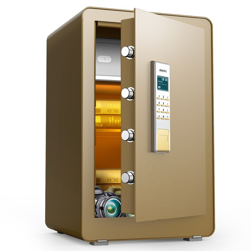 deli 得力 4084 保险柜 高60cm 金色