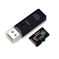 Kingston 金士顿 SDCS2 Micro-SD存储卡 64GB（UHS-I、V10、U1、A1）+读卡器