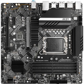MSI 微星 PRO B660M-A DDR4 M-ATX主板 (Intel LGA1700、B660)