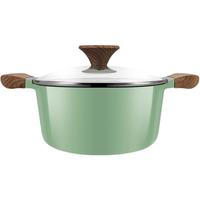 BODEUX 铂帝斯 炫彩系列 B-GLXC24T 汤锅(20cm、铝合金、芥绿色)