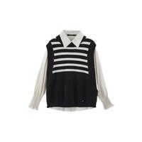 ELLE 她 都市系列 女士衬衫马甲套装 EJ11166 2件套 卡其色 S