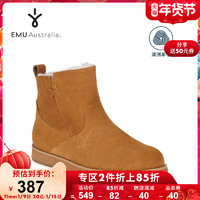 EMU Australia秋冬绒面革羊毛加厚保暖雪地靴防滑女士短靴W11026