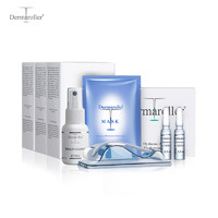 Dermaroller 玻尿酸面膜3盒（30片）+玻尿酸安瓶一盒（30支）+微针+清洁剂