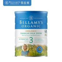 PLUS会员：BELLAMY'S 贝拉米 经典系列 有机幼儿奶粉 3段 900g