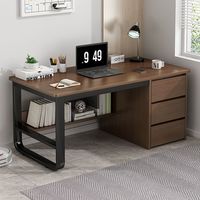 木匠印记 A44 家用电脑桌 深胡桃色 120cm