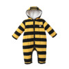 艾贝小熊 IBEY-2065 婴儿连帽连体衣 黑黄条纹 59cm