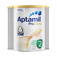 88VIP：Aptamil 爱他美 澳洲爱他美白金新版加量DHA叶黄素配方奶粉2段900g*6罐