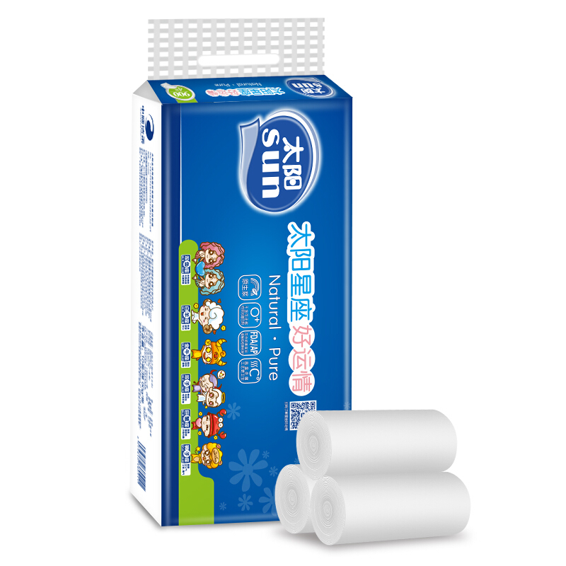 SUN 太阳 十二星座系列 太阳星座 无芯卷纸 4层*90g*10卷