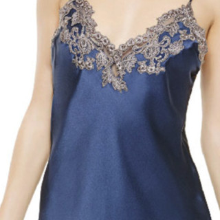 LA PERLA MAISON系列 女士真丝吊带睡裙 CFI0019227_DL 升级款 深蓝色 L
