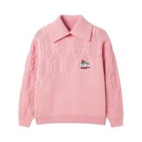 MQD 马骑顿 621430742 女童高领针织衫