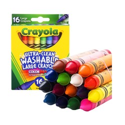 Crayola 绘儿乐 油画棒新年货礼盒儿童画无毒可水洗16色3岁以上幼儿园蜡笔
