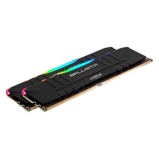 Crucial 英睿达 铂胜系列 黑马甲 DDR5 3200MHz RGB 台式机内存 灯条 黑色 16GB 8GB*2