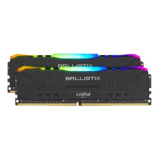 Crucial 英睿达 铂胜系列 黑马甲 DDR5 3200MHz RGB 台式机内存 灯条 黑色 16GB 8GB*2