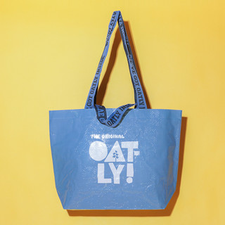 OATLY噢麦力周边蓝色时尚编织袋大容量