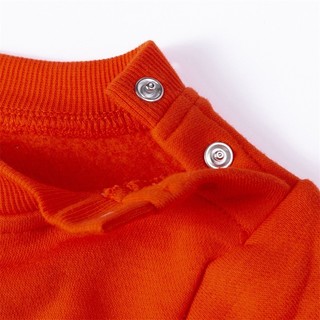 Bornbay 贝贝怡 213T2342 男童保暖卫衣套装 橙红 100cm