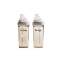 88VIP：hegen PPSU奶瓶套装 两只装 330ml 白色 0月+