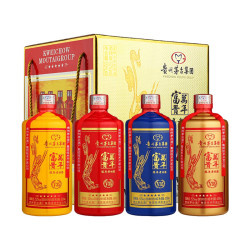 茅台集团富贵万年陈年老坛酒v3552度浓香型白酒整箱500ml4瓶礼盒装