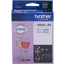 brother 兄弟 LC699XL BK 黑色墨盒（适用于兄弟MFC-J2720、MFC-J2320）